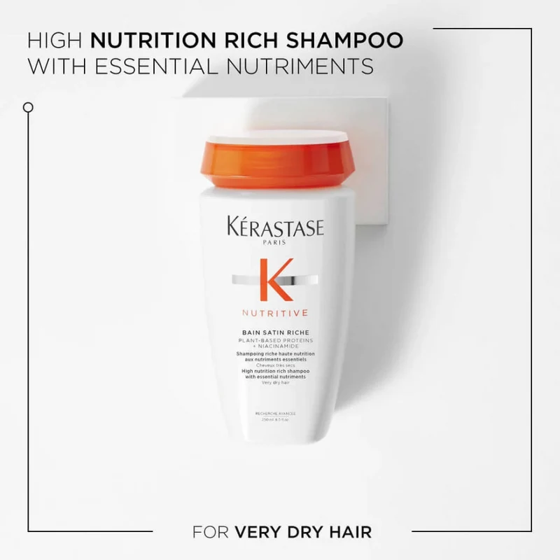 Kerastase Nutritive Bain Satin Riche Shampoo For Very Dry Hair 250ml