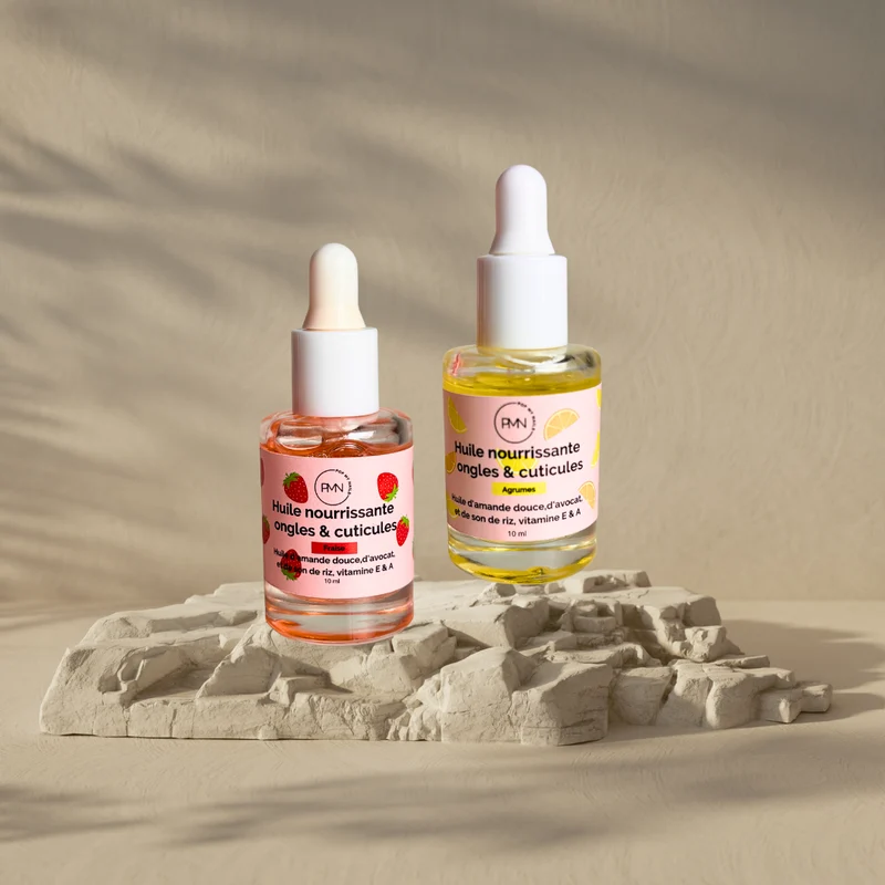 Pop My Nails | Duo d'huiles nourrissantes ongles & cuticules fraise & agrumes