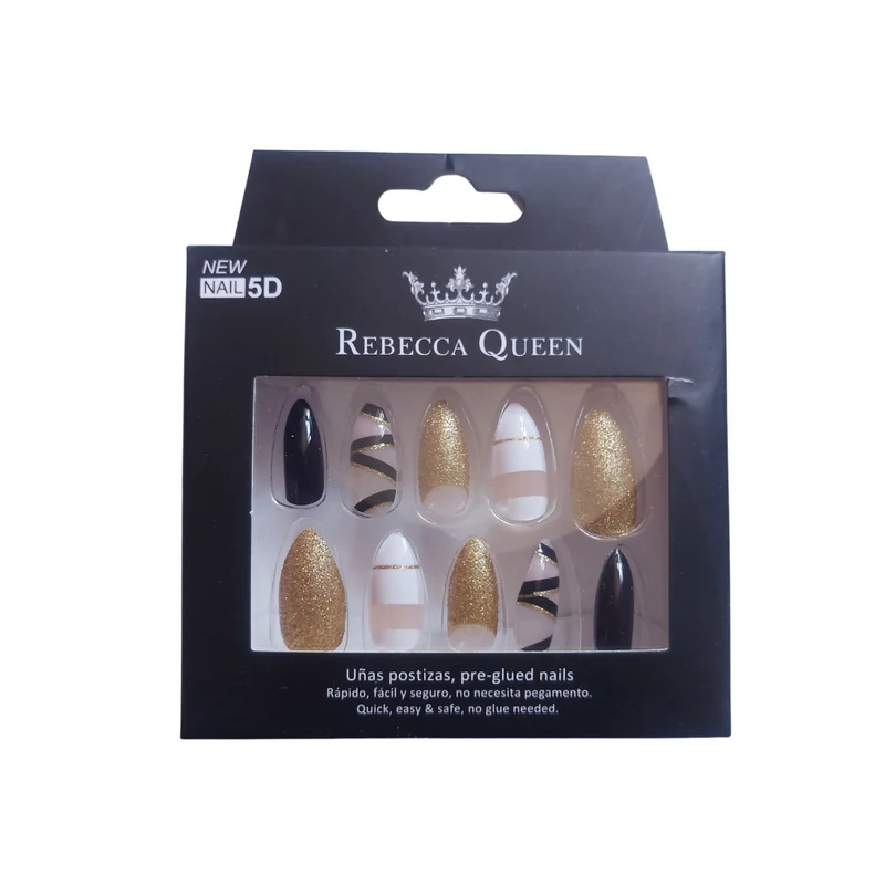 Rebecca Queen | Faux ongles pré-collés Gold