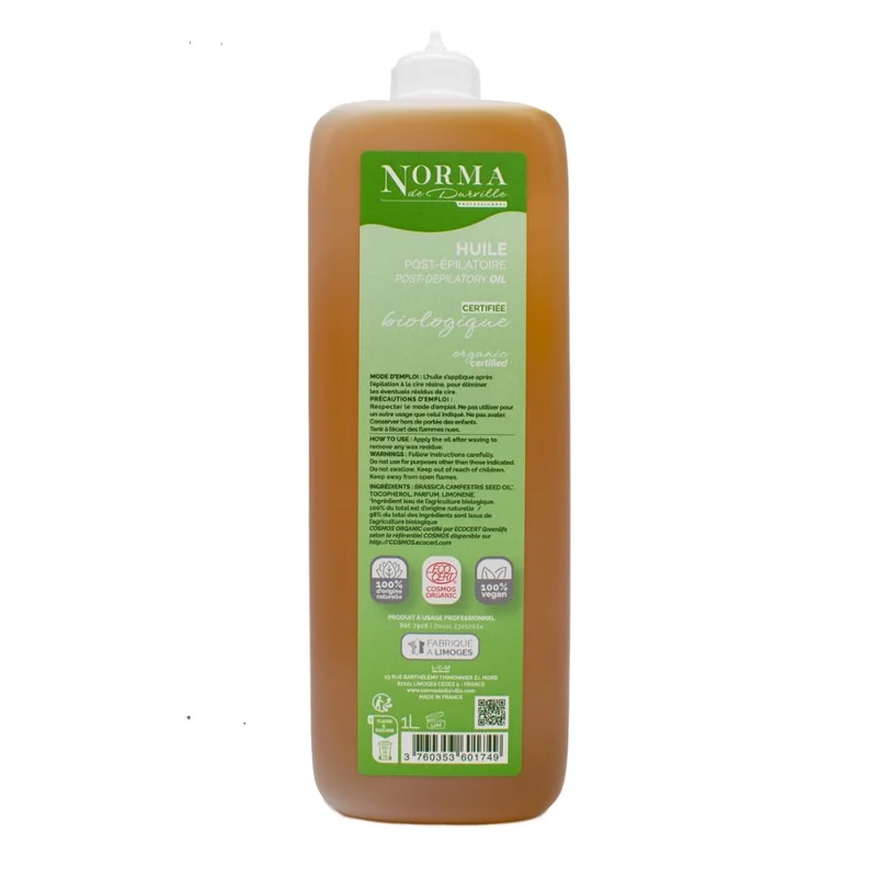 Huile post'épil BIO - 1 L