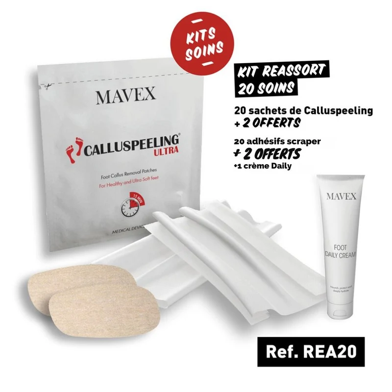 Réassort pour soins calluspeeling