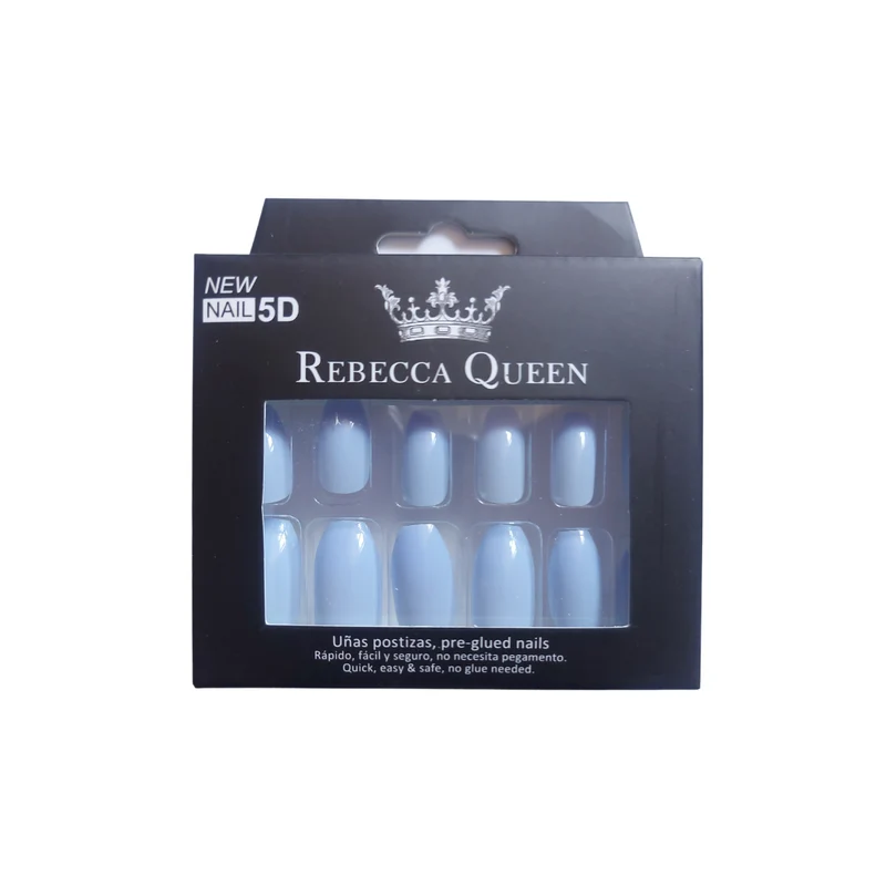 Rebecca Queen | Press on nails - Bleu