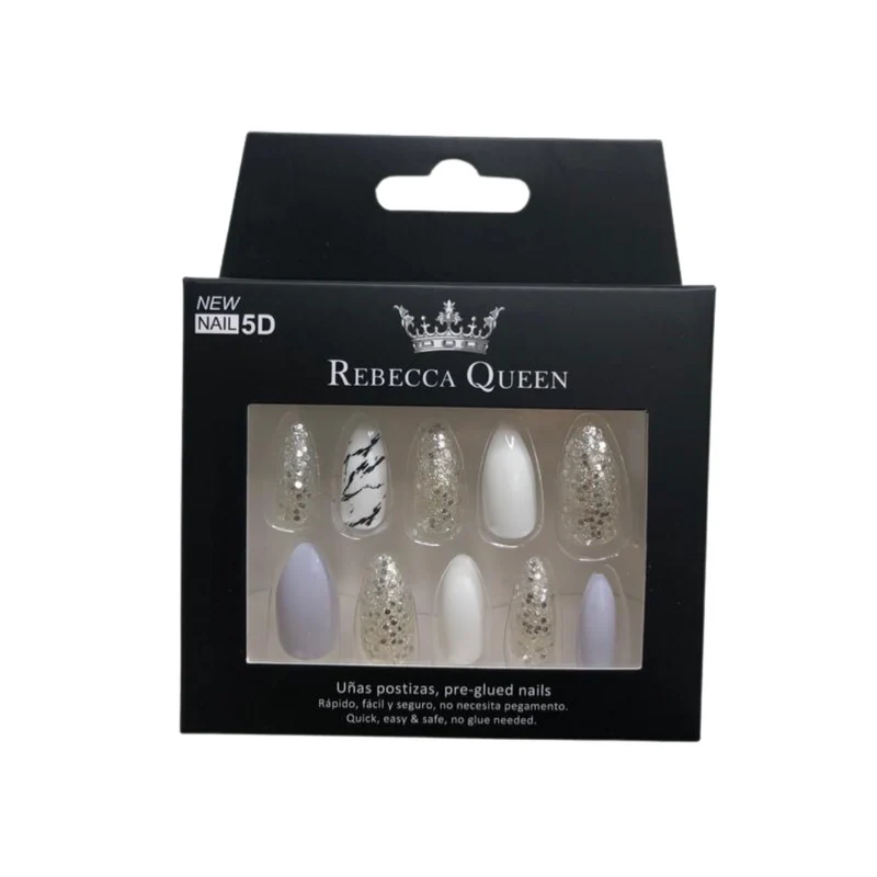 Rebecca Queen | Press on nails - Marble & Glitter