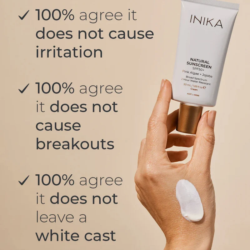 INIKA Natural Sunscreen SPF50+ 50ml