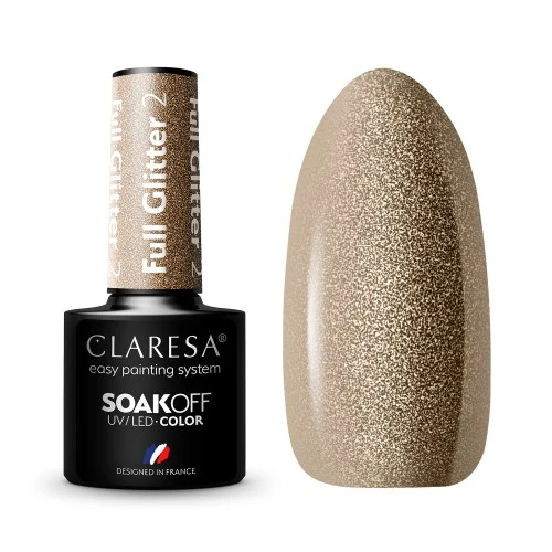 Claresa | Vernis semi-permanent Claresa Full Glitter #2 5g