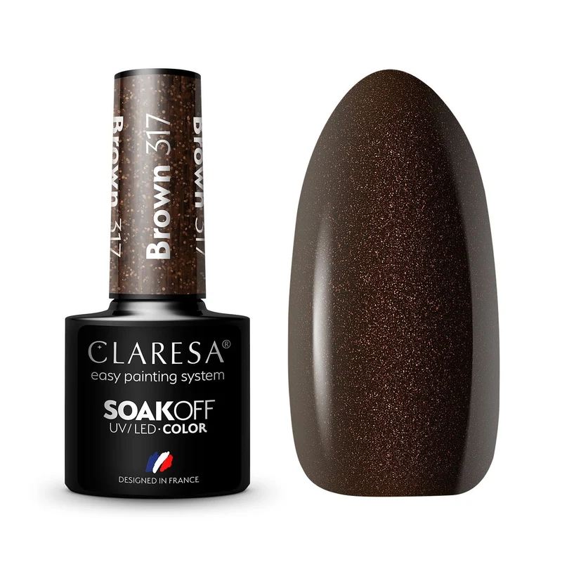 Claresa | Vernis semi-permanent Hybride Marron n°317 - 5ml