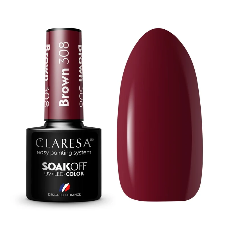 Claresa | Vernis semi-permanent Hybride Marron n°308 - 5ml