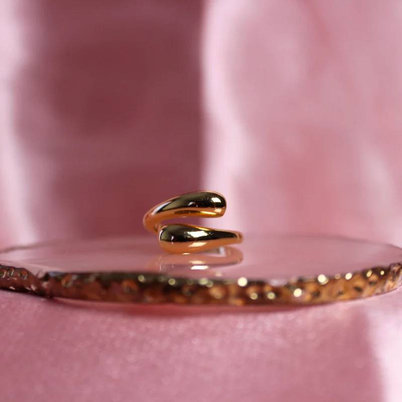 Pop My Nails | Bague en acier inoxydable Aya - couleur or