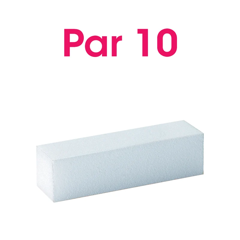 Bloc mousse blanc 4 faces grain