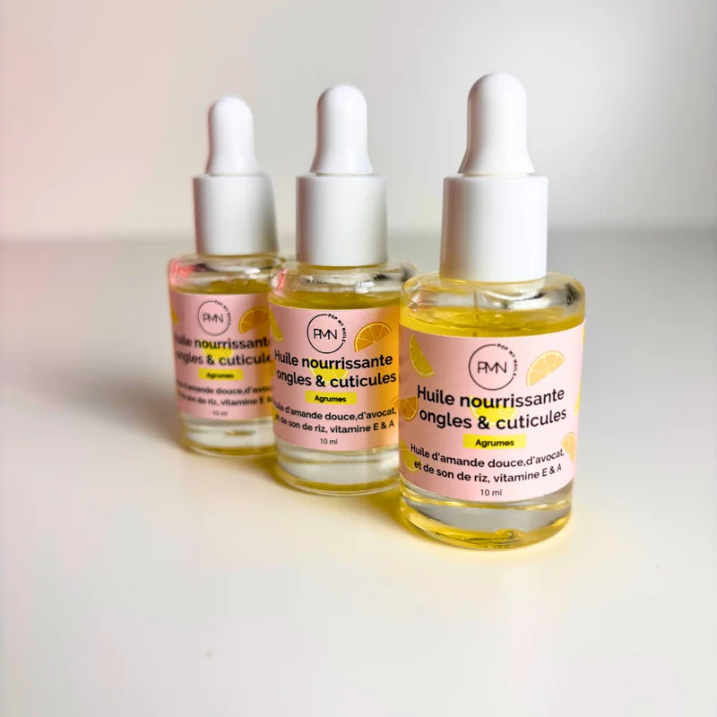 Pop My Nails | Huile nourrissante ongles & cuticules parfum agrumes