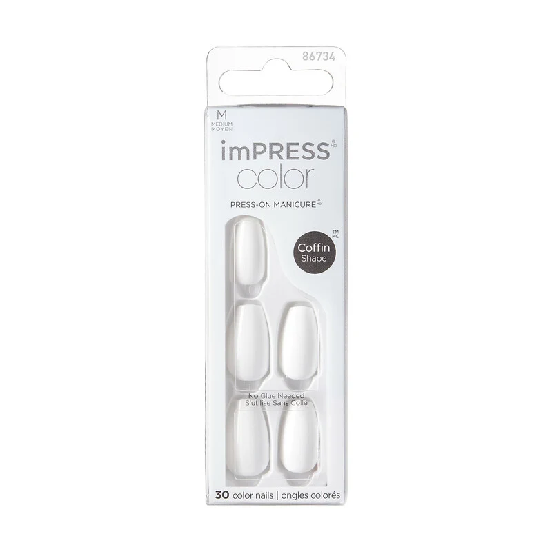 imPress Press-on Manicure Color Coffin | n°501 - Frosting