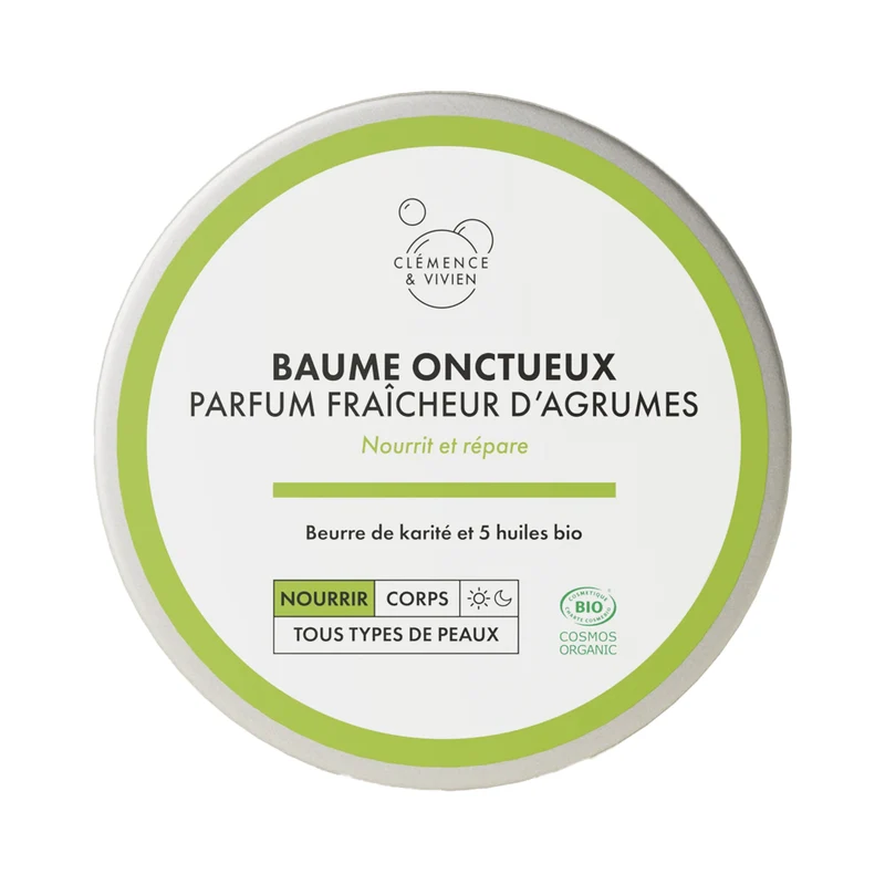 Clémence & Vivien • Baume Onctueux Nourrissant & Réparateur "Fraîcheur d'Agrumes"