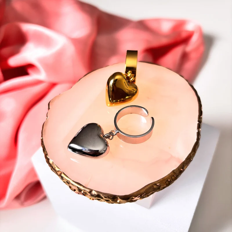Bague en acier inoxydable "Mon Cœur" - Edition limitée Be my Valentine !
