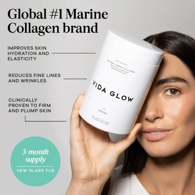 Vida Glow Natural Marine Collagen Loose Powder Original