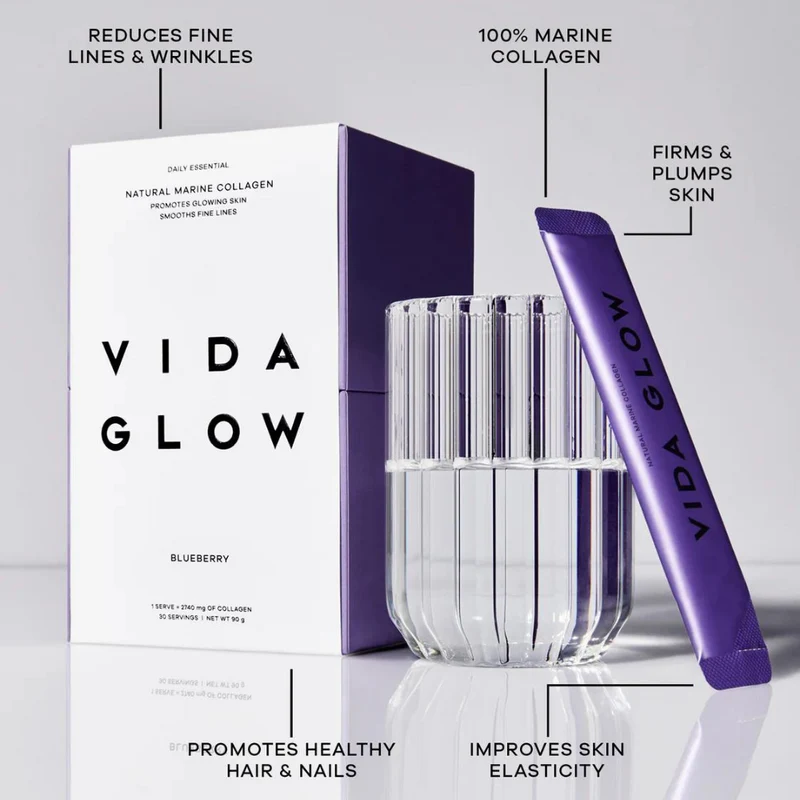 Vida Glow Natural Marine Collagen 30x3g Sachets