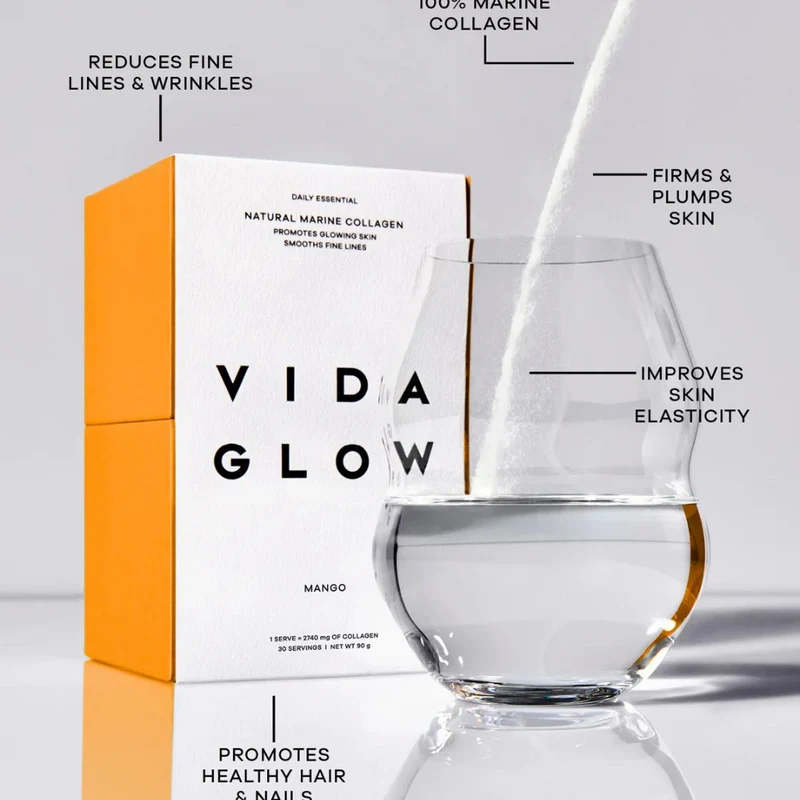 Vida Glow Natural Marine Collagen 30x3g Sachets