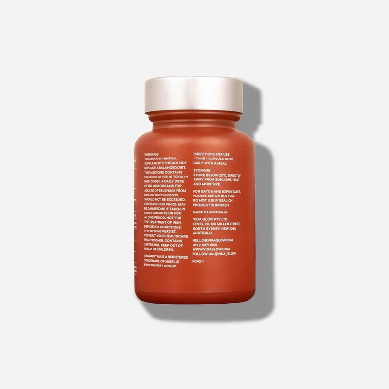 Vida Glow Hairology Capsules 30 Servings