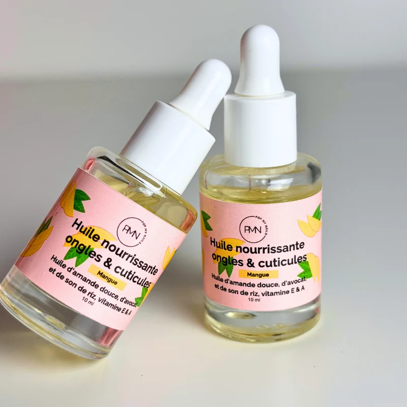 Pop My Nails | Huile nourrissante ongles & cuticules parfum mangue