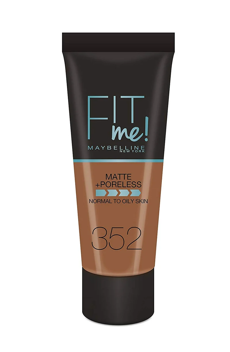 Gemey Maybelline -Fond de teint Fit Me ! Matte + Poreless 352 Cacao