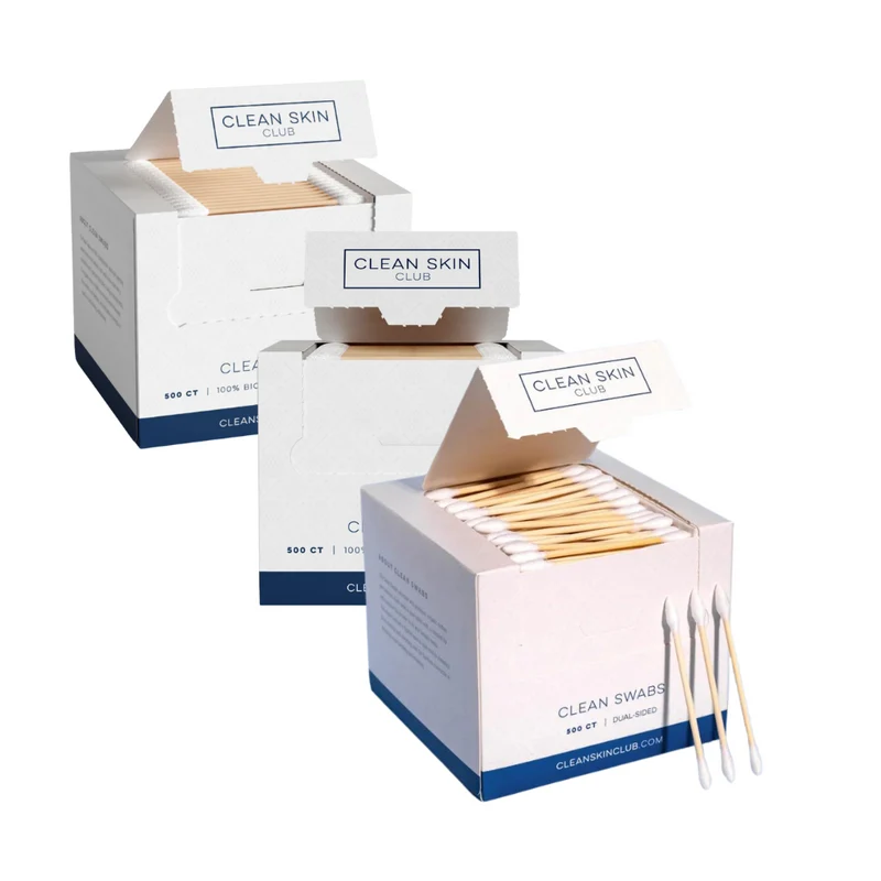 Clean Skin Club Clean Swabs 500pcs x 3pk