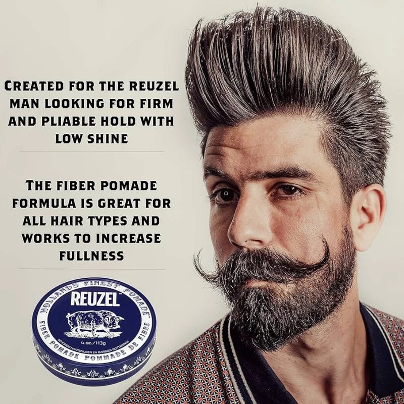Reuzel Fiber Pomade - Firm and Pliable Low Shine
