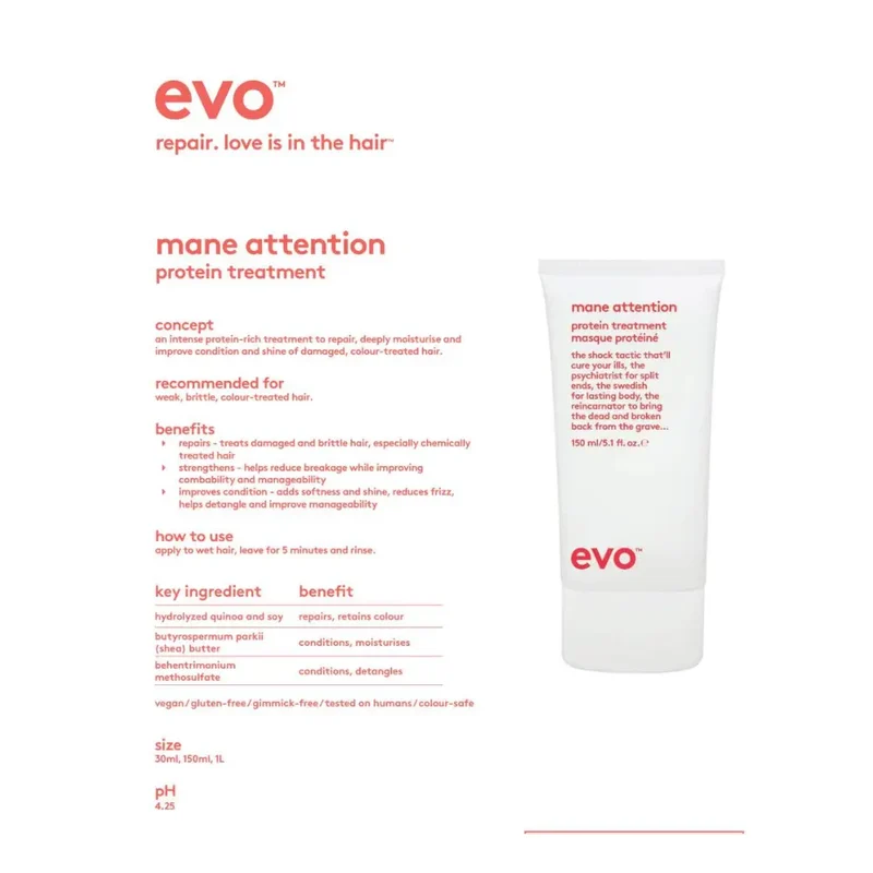 Evo Mane Attention Protein Treatment