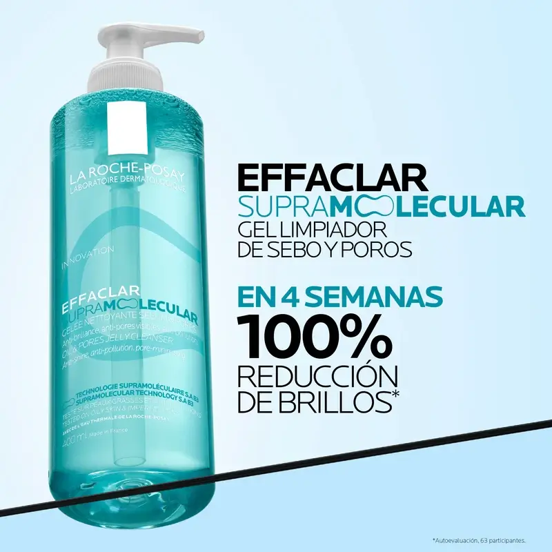 Gel nettoyant Effaclar Supramolecular de La Roche-Posay, 400 ml