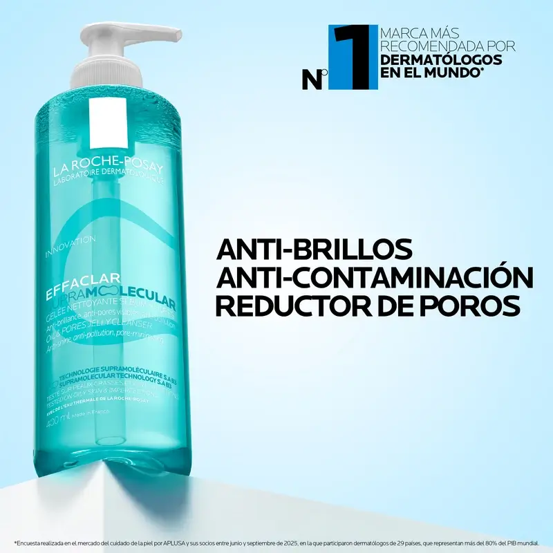 Gel nettoyant Effaclar Supramolecular de La Roche-Posay, 400 ml