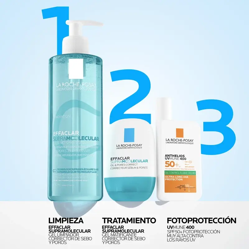 Gel nettoyant Effaclar Supramolecular de La Roche-Posay, 400 ml