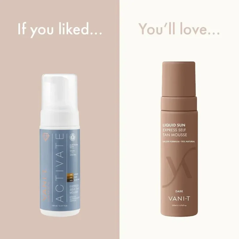 Vani-T Liquid Sun Express Self Tan Mousse 200ml - Dark