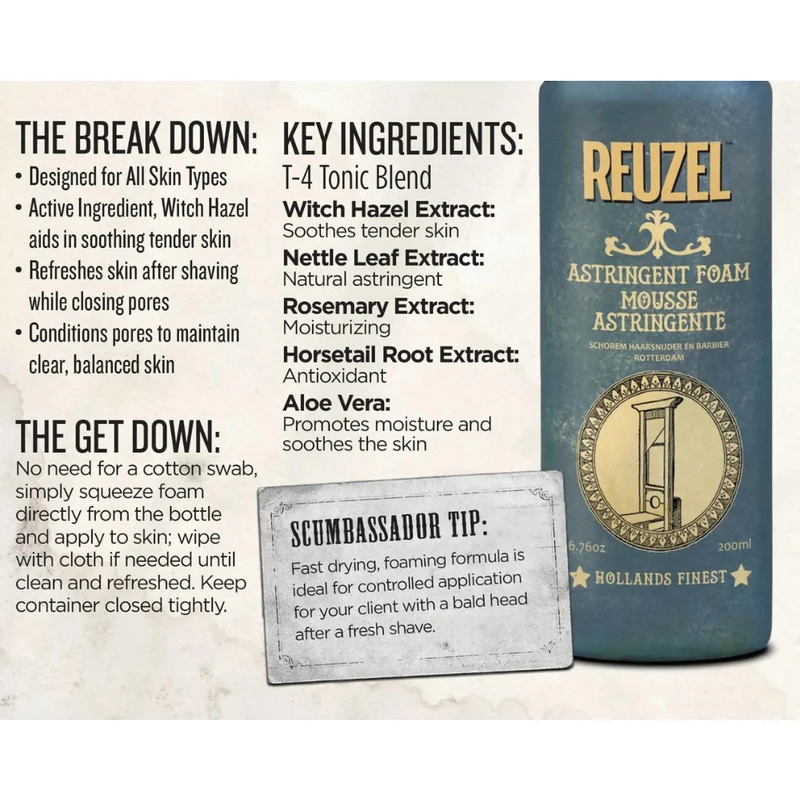 Reuzel Astringent Foam 200ml
