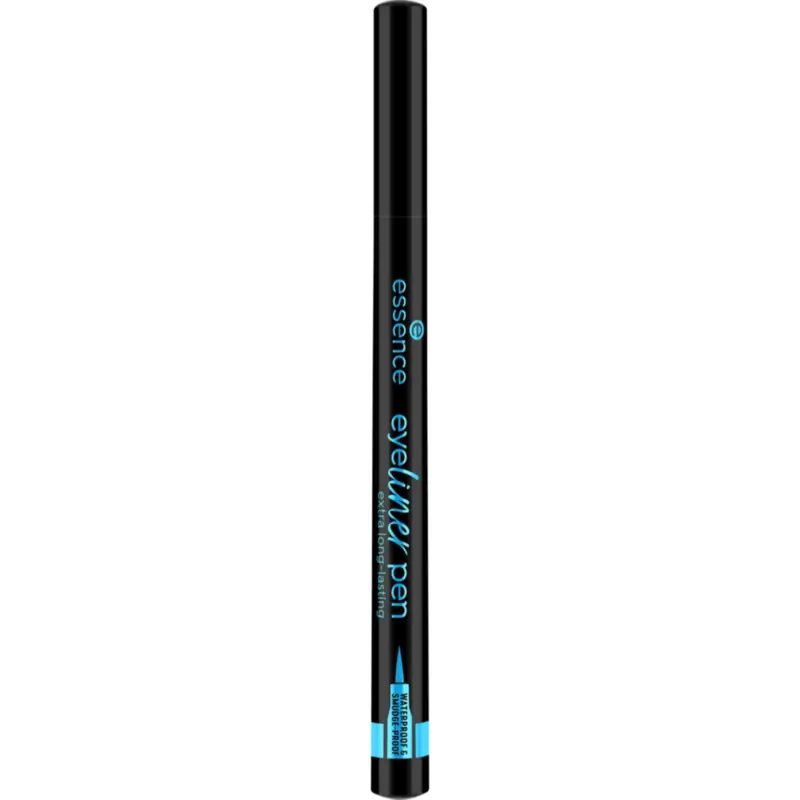 Essence Eyeliner en stylo longue tenue, waterproof et anti-bavures 01, 1,2 ml