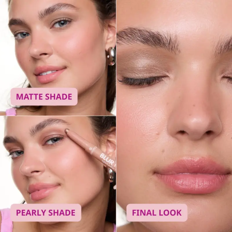 Essence Ombre à paupières en stick Blur Nude 04, 1,2 g