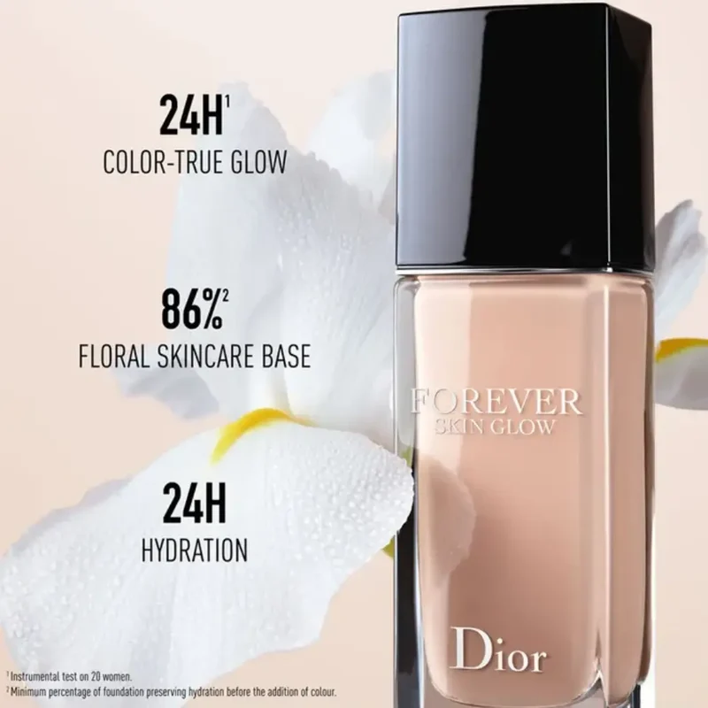 Dior Forever Skin Glow Clean Fond de Teint Éclat Tenue 24h et Hydratation 30 ml