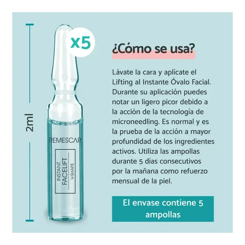 Remescar Exosome Firming Complex, 5 ampoules de 2 ml