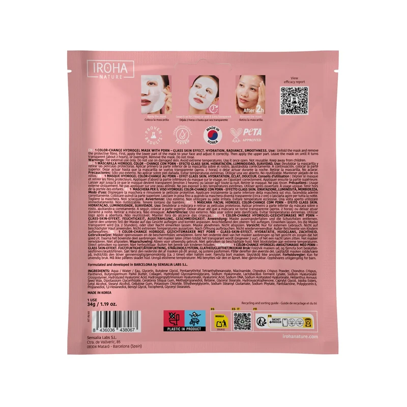Iroha Nature Iroha Nature Masque Hydrogel avec Pdrn, 1 gr