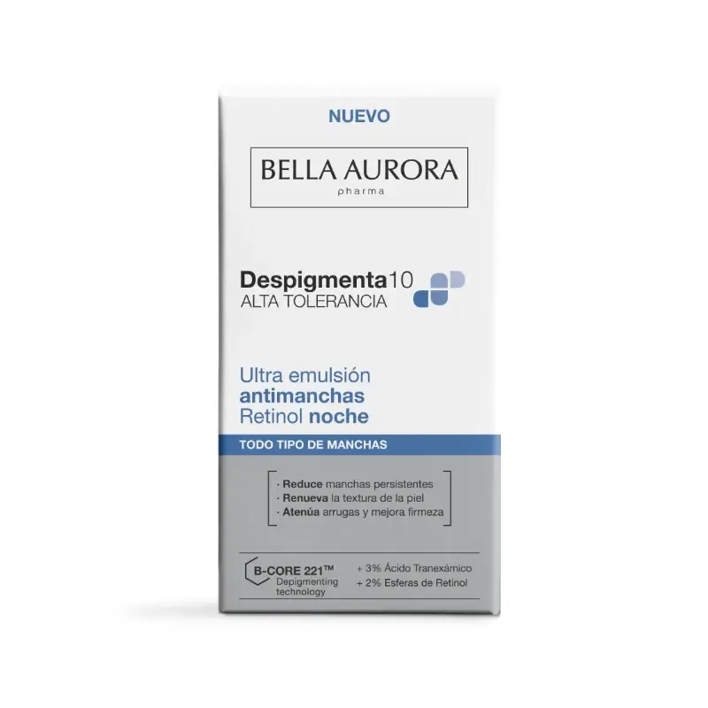 Bella Aurora Despigmenta10 - Emulsion de nuit au rétinol ultra-anti-imperfections