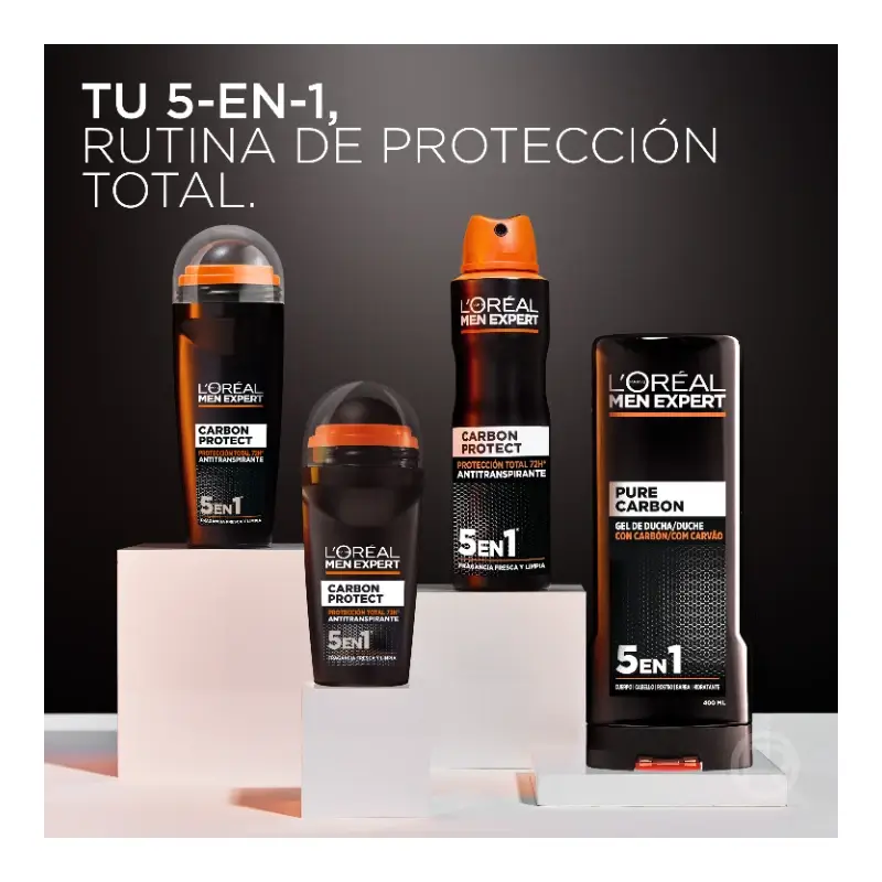 L'Oréal Paris Déodorant Roll-On, Protection Totale 48H, Pour Homme, 50 ml