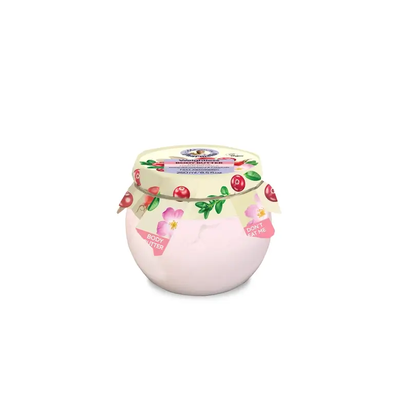Mama Pharmelia Beurre corporel léger à la canneberge et à l'huile de 7 graines, 250 ml