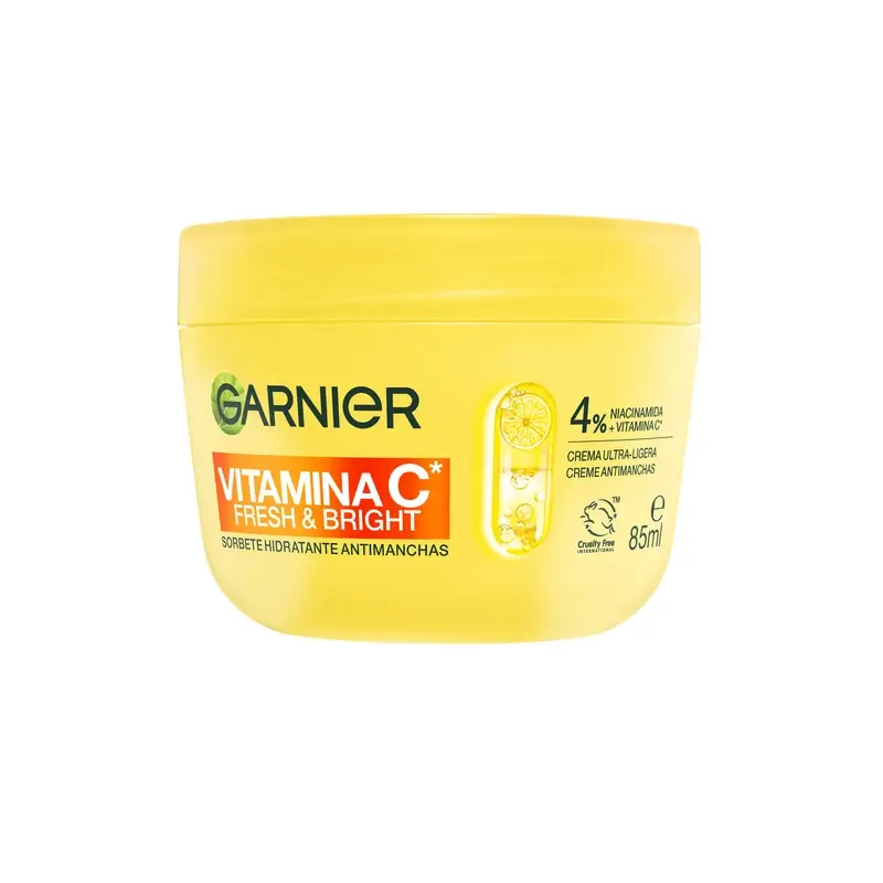 Garnier Vitamin C Fresh & Bright Moisturising Sorbet Cream Anti-Blemish, 85 ml