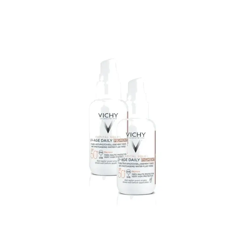 Vichy Capital Soleil UV-Age Daily Color Teinte moyenne SPF50+ 40 ml, lot de 2