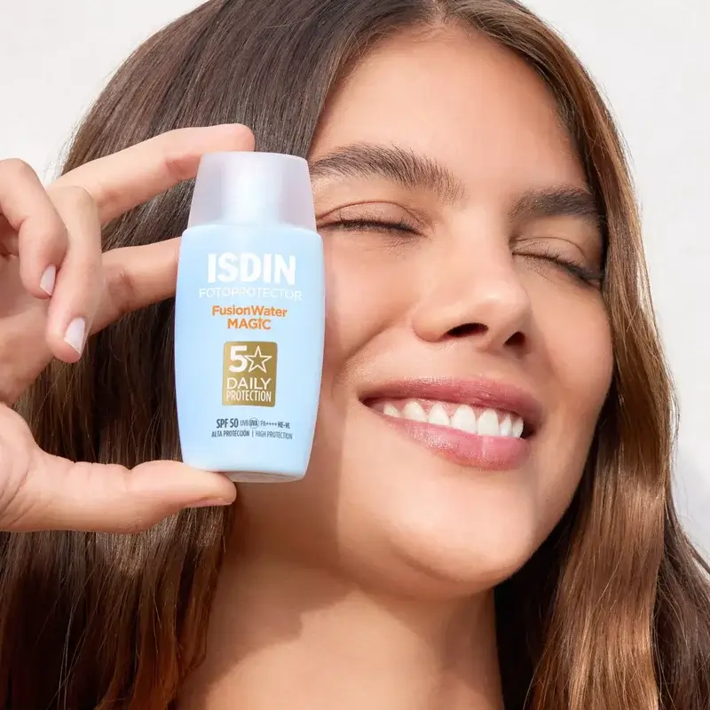 Isdin Fusion Water Magic Solar et Facial SPF 50+, 2 x 50 ml