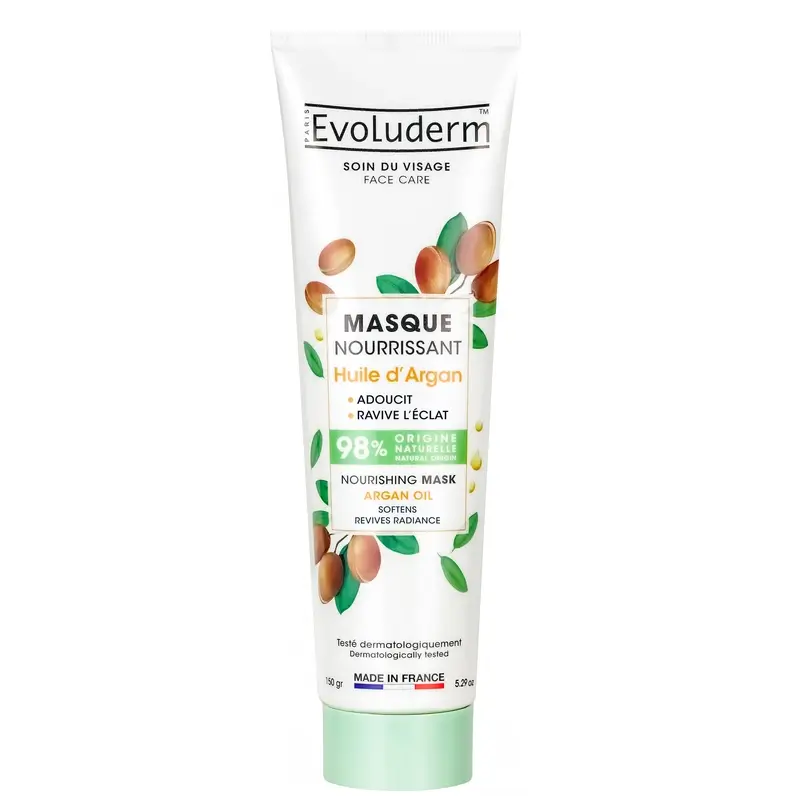 Evoluderm Masque Nourrissant à l'Huile d'Argan - Argan, 150 g