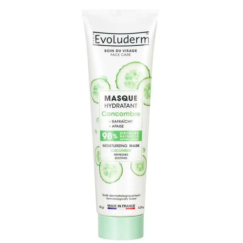 Evoluderm Masque hydratant au concombre, 150 g