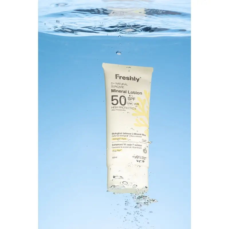 Freshly D+ Natural Suncare Mineral Lotion Spf50, 100 ml