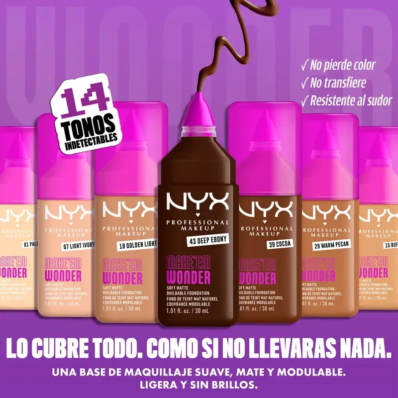 Nyx Cosmetics Make Em Wonder Fdt Classic Tan, 30 ml