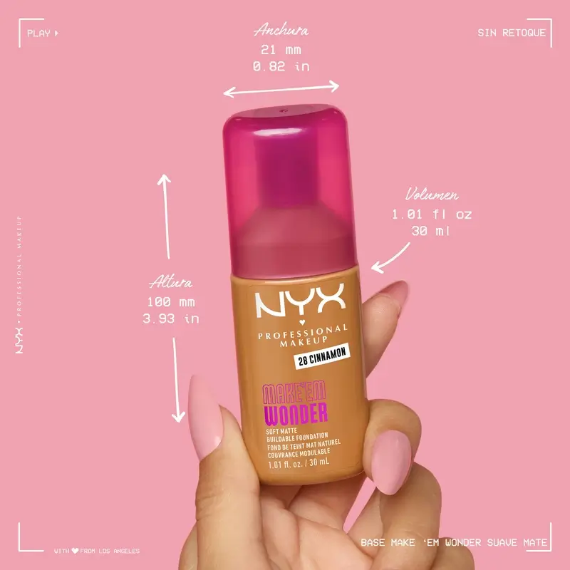 Nyx Cosmetics Make Em Wonder Fdt Cocoa, 30 ml