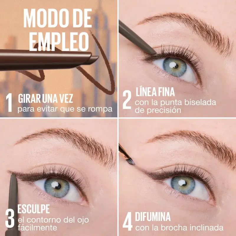 Maybelline New York Sculpting Stix Eyeliner 2 en 1, Smooth Espresso 015, 0,7G