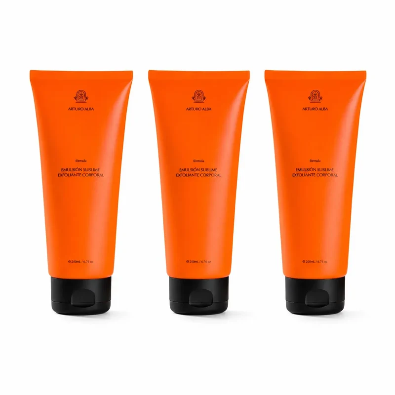 Arturo Alba Émulsion exfoliante sublime pour le corps, 200 ml, lot de 3