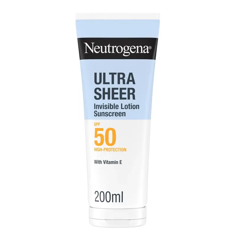 Neutrogena Ultra Sheer Moisturising Invisible Lotion Spf50, 200 ml